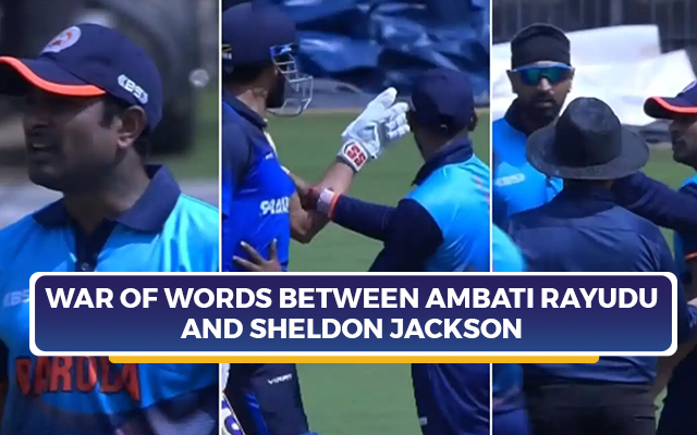 Smat Fight Ensues Between Ambati Rayudu And Sheldon Jackson