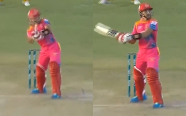  Watch: Afghan player perfectly emulates MS Dhoni’s helicopter shot in PSL