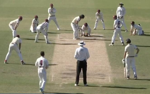 Bizarre field placements, strange tactics; Sheffield Shield game between Queensland and Victoria saw everything