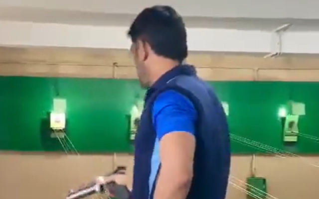  Watch: MS Dhoni tries his hand at Shooting and Tennis ahead of mega auction