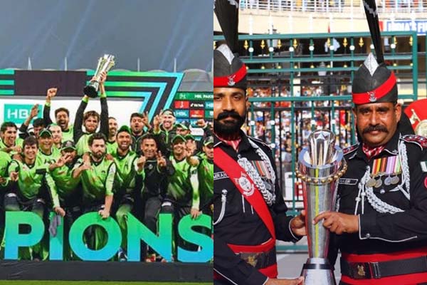  Lahore Qalandars celebrates PSL win at Wagah Border
