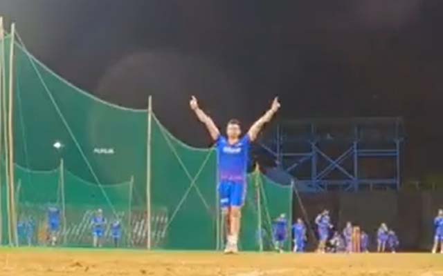  Watch: Arjun Tendulkar cleans up Mumbai batter with a lethal yorker during training