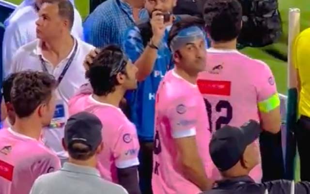  Watch: Cute moment between young fan and Ranbir Kapoor caught on camera during friendly football match in Dubai