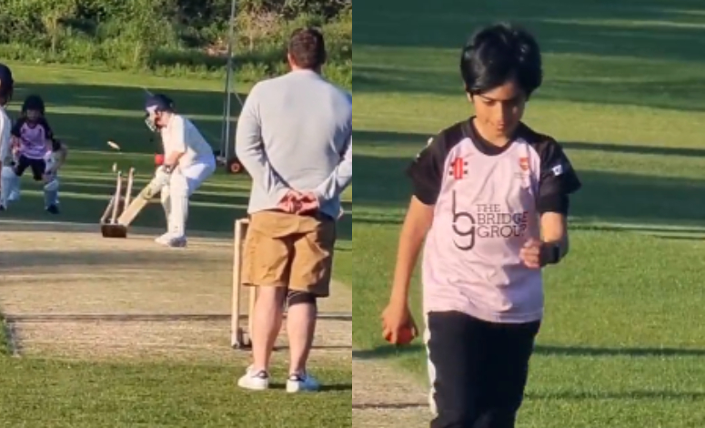  ‘Like father, like son’ – Ex-Pak pacer’s catch eyeballs with lethal bowling, video goes viral
