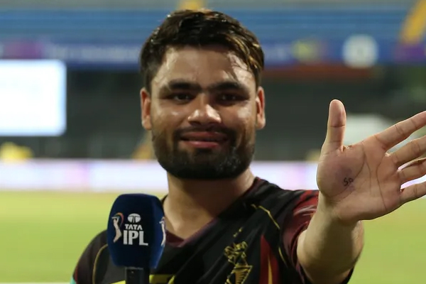  Rinku Singh reveals the reason behind writing 50 on his palm before the Rajasthan match