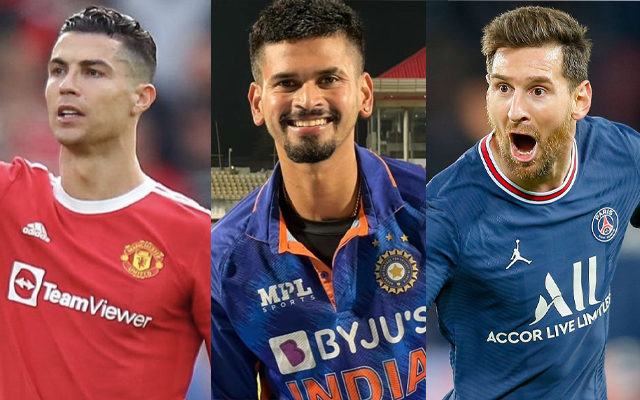  Cristiano Ronaldo or Lionel Messi – Shreyas Iyer opens up on his favourite Sportsperson