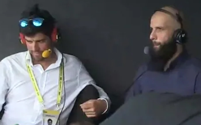  Alastair Cook and Moeen Ali indulge into heated argument on air during second Test match