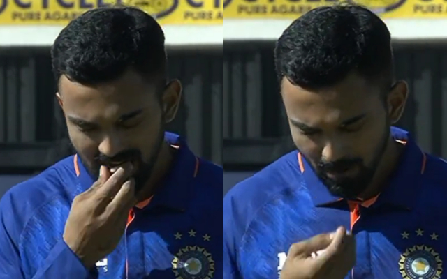  KL Rahul Was Having Chewing Gum During National Anthem, See What Happens Next!