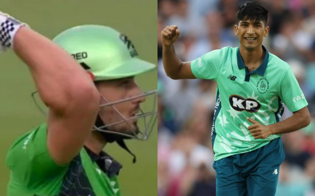  Watch: Marcus Stoinis Accuses Mohammad Hasnain Of Chucking After Losing His Wicket To Him In The Hundred