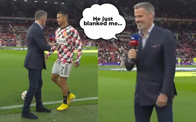 Watch: Cristiano Ronaldo Snubs Jamie Carragher While He Was Looking For ...