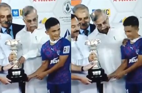 Watch: Disgraceful Act From The Governor of Manipur And West Bengal Towards Sunil Chhetri During The Award Ceremony Of Durand Cup 2022