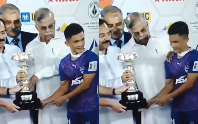  Watch: Disgraceful Act From The Governor of Manipur And West Bengal Towards Sunil Chhetri During The Award Ceremony Of Durand Cup 2022