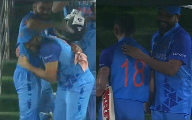  Watch: Rohit Sharma Applauds Virat Kohli After His Match Winning Knock, Video Goes Viral