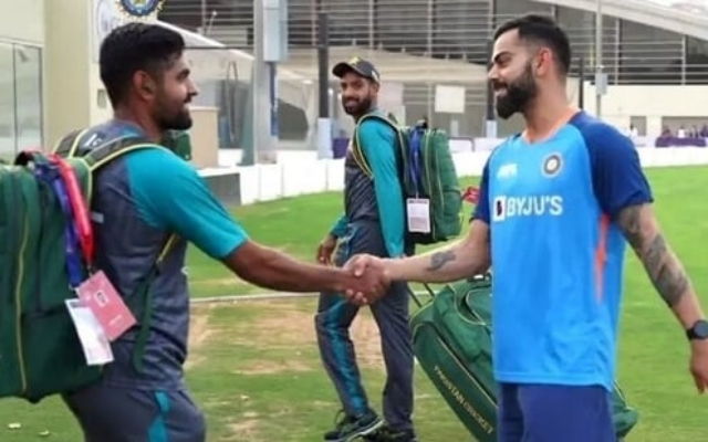  ‘Ye sasta Kohli kahan se aaya’ – Fans Troll Babar Azam For His Form After He Shook Hand With Virat Kohli