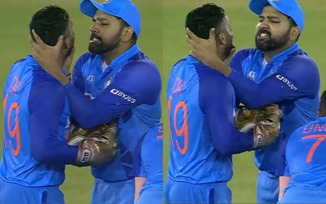  Watch: Rohit Sharma’s Animated Action Towards Dinesh Karthik During The First T20I Against Australia, Video Goes Viral