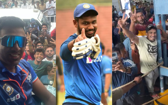  Watch: Ravichandran Ashwin And Yuzvendra Chahal Witness Massive Fan Following Of Sanju Samson After Reaching Thiruvananthapuram