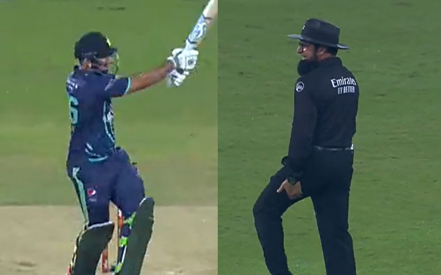  Watch: Haider Ali accidently hits sqaure leg umpire Aleem Dar during Pakistan vs England sixth T20I