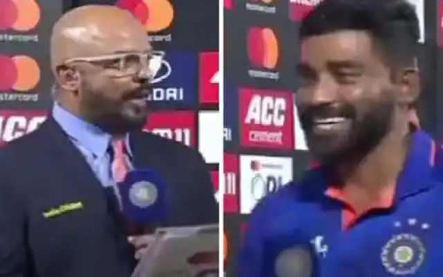  Watch: Interviewer tries Hyderabadi style with Mohammed Siraj in post-match ceremony after India-South Africa game