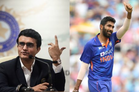 Sourav Ganguly opens up on Jasprit Bumrah’s chances of playing the 20-20 World Cup 2022