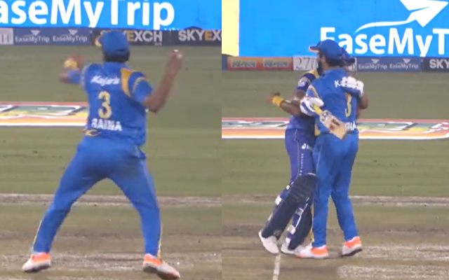  Watch- Suresh Raina and Tillakaratne Dilshan share a wholesome moment in Road Safety World Series final