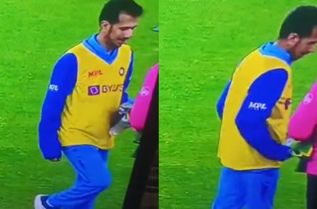 Watch: Yuzvendra Chahal has fun with on-field umpire, tries to hit him on the crotch