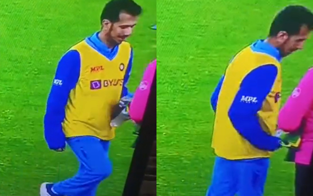  Watch: Yuzvendra Chahal has fun with on-field umpire, tries to hit him on the crotch