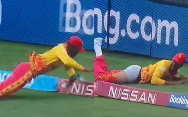  Watch: Zimbabwe player loses his pants while fielding, video goes viral