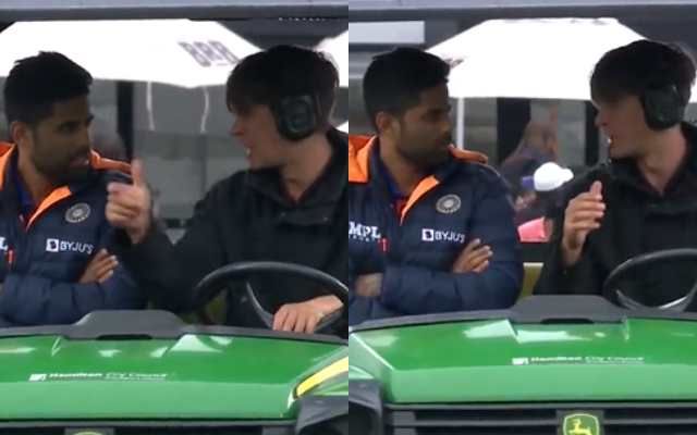  Watch: Suryakumar Yadav ‘assists’ groundsman as latter tries to clear rainwater during New Zealand vs India second ODI