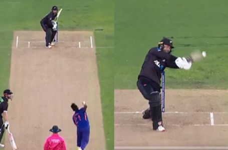 Watch: Umran Malik rattles New Zealand batters in first ODI, picks his maiden wicket