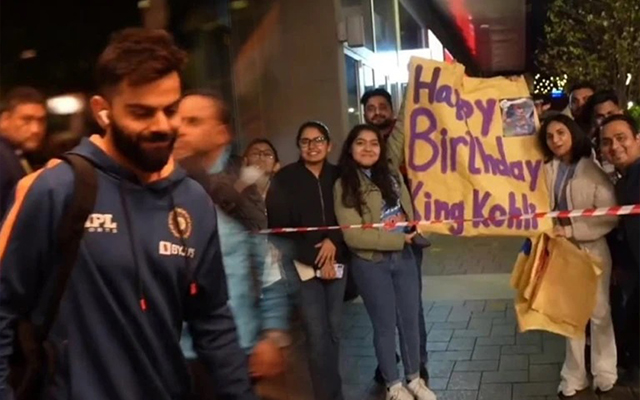  Watch: Virat Kohli is showered with birthday wishes from fans ahead of India-Zimbabwe game