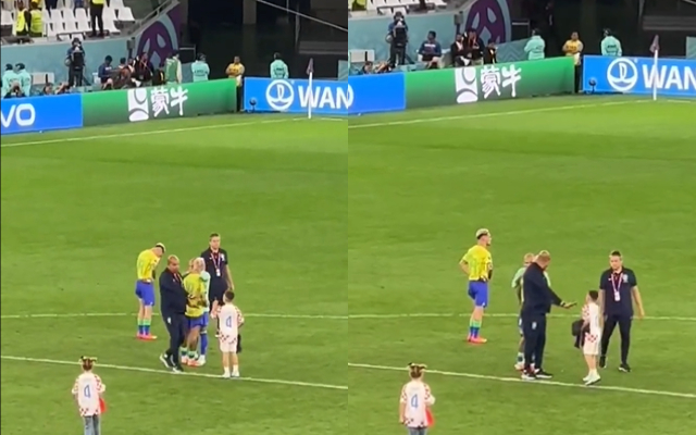  Croatia player’s son consoles Neymar after Brazil lost to Croatia in Quarterfinal of FIFA World Cup 2022