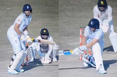 Watch: Joe Root bats left-handed against Pakistan in Rawalpindi Test match