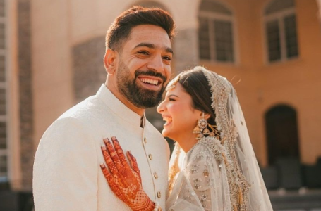 Watch: Haris Rauf’s all smiles with his newly-wed wife in Islamabad