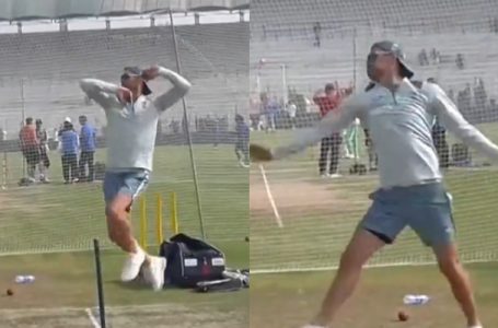 Watch: James Anderson bowls left-arm spin at the nets ahead of the second Test against Pakistan