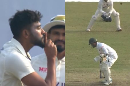 Watch: Mohammed Siraj gives send off to Litton Das after picking latter’s wicket