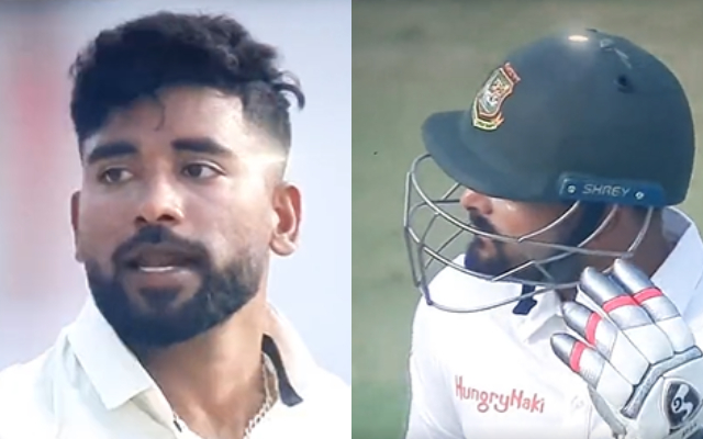  Watch: Mohammed Siraj, Litton Das engage in fiery battle during first Test