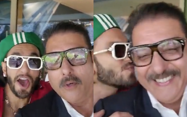  Watch: Ravi Shastri kissed by Ranveer Singh during FIFA World Cup 2022 final