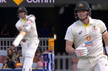 Watch: Steve Smith caught sledging himself while batting against South Africa in first Test