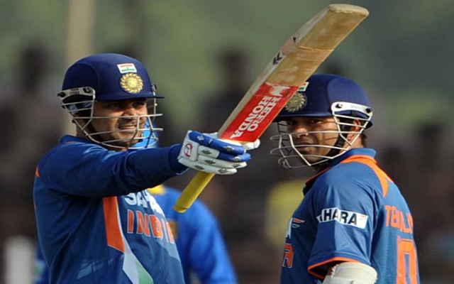 Virender Sehwag, Sachin Tendulkar