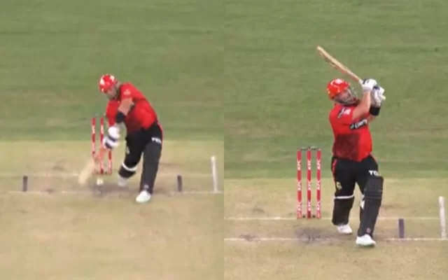  Watch: Aaron Finch deposits the ball into second tier against Perth Scorchers in BBL 2022-23
