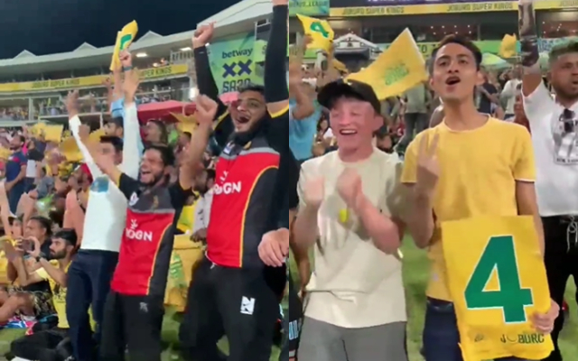  Watch: Bangalore and Joburg Super Kings fans cheer for Faf du Plessis during SA20 2023