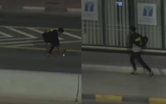  Watch: Pedestrian runs away with the ball that went out of stadium in ILT20