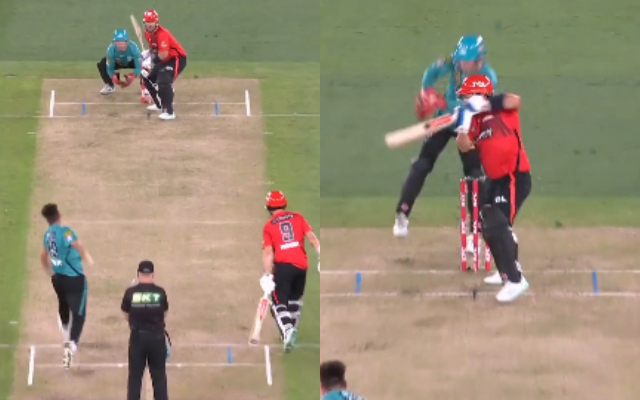  Watch: Wicket-keeper Jimmy Peirson plucks a 137kph ball with ease despite standing close to the stumps