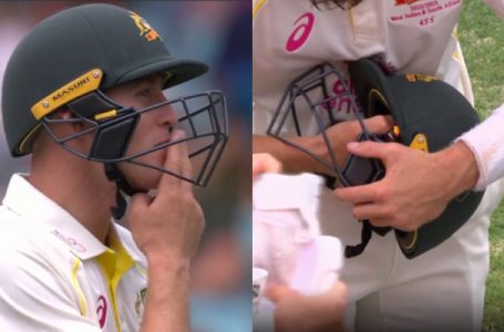 Watch: Marnus Labuschagne ‘fixing’ his helmet using ‘cigaratte lighter’ during third Test against South Africa