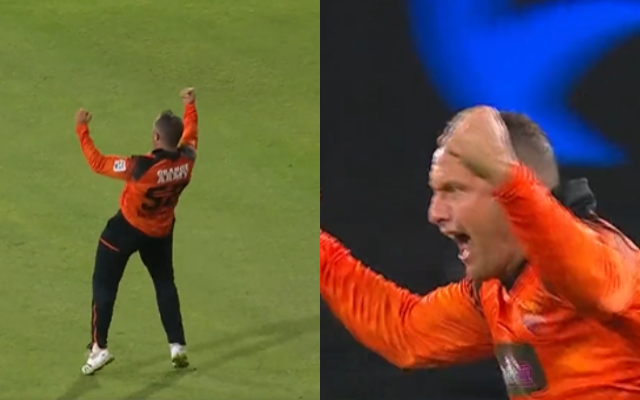  Watch: Roelof van der Merwe takes stunning catch of his own bowling during SA20 2023
