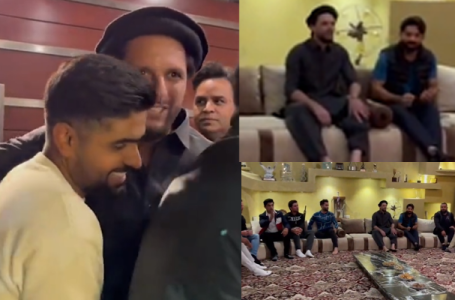 Watch: Shahid Afridi hosts Pakistan Cricket Team for dinner on the eve of first ODI against New Zealand