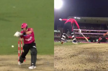 Watch: Steve Smith swats Daniel Sams delivery onto non-striker Moises Henriques during BBL 2022-23