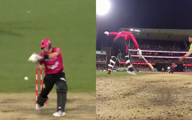  Watch: Steve Smith swats Daniel Sams delivery onto non-striker Moises Henriques during BBL 2022-23