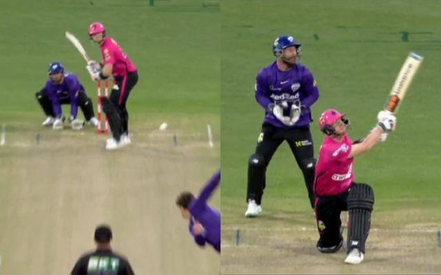  Watch: Steve Smith hits the ball over the roof against Hobart Hurricanes during BBL 2022-23