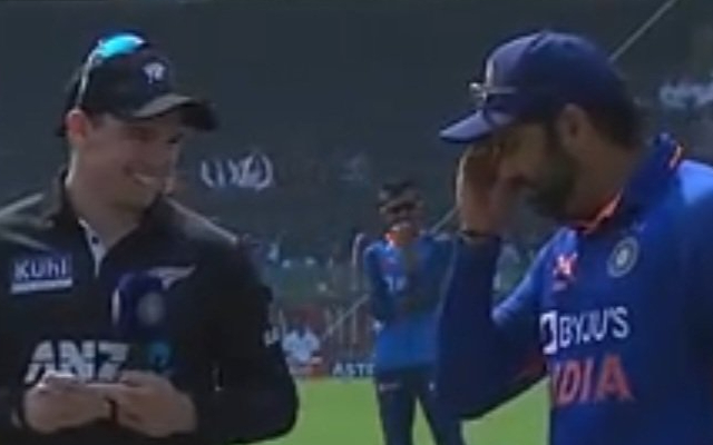  ‘Matlab aise immediate nahin soche hein’ – Fans troll Rohit Sharma as he forgets what to do after winning the toss in 2nd ODI against New Zealand